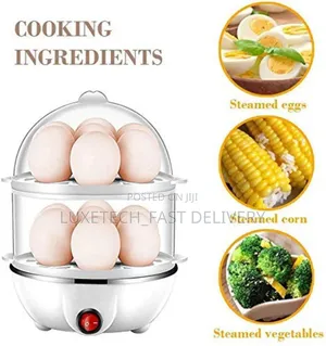 Electric 14 Egg Boiler With Poacher and Steamer Cooker