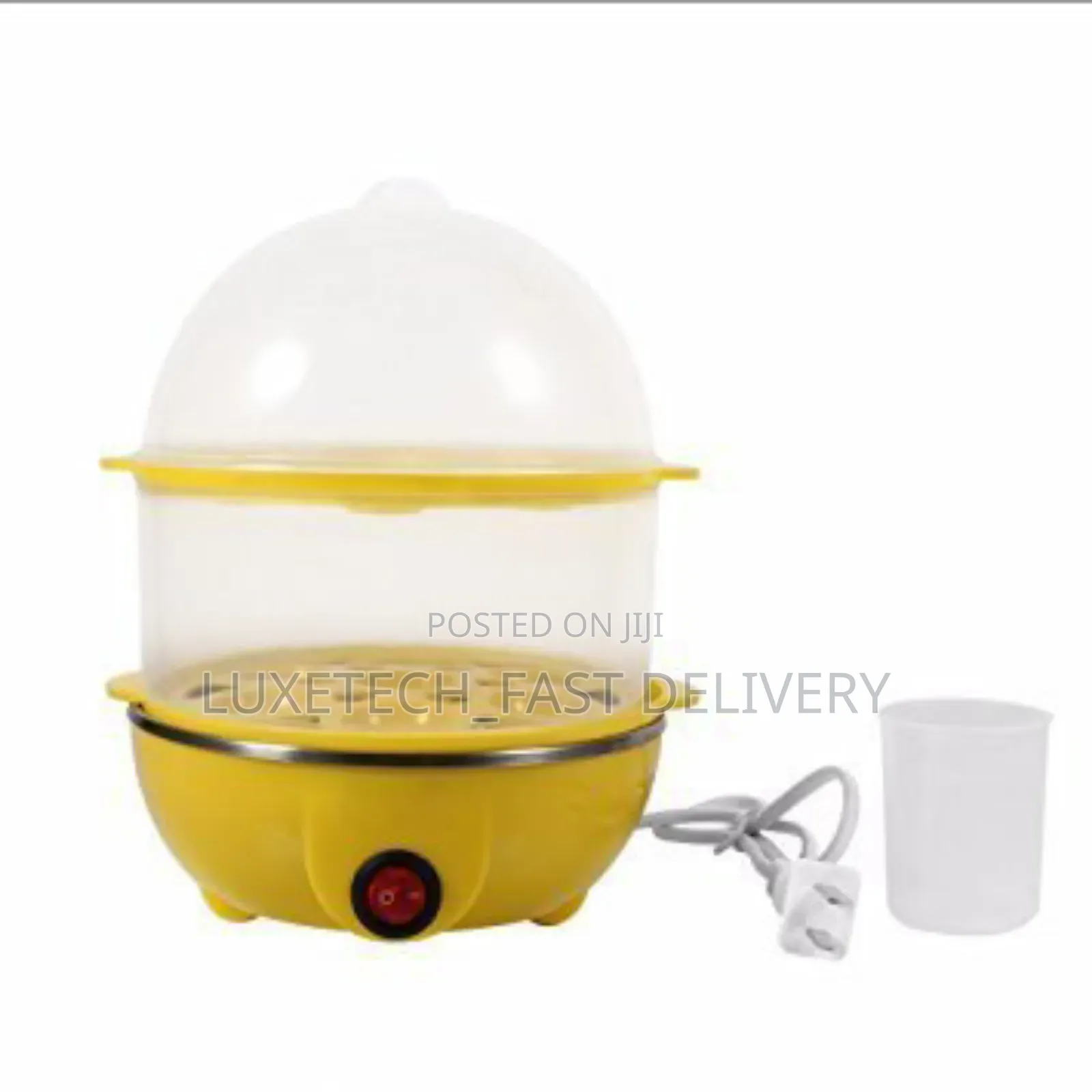 14 Eggs Cooker Plastic Double Decker Design Steaming Shelf