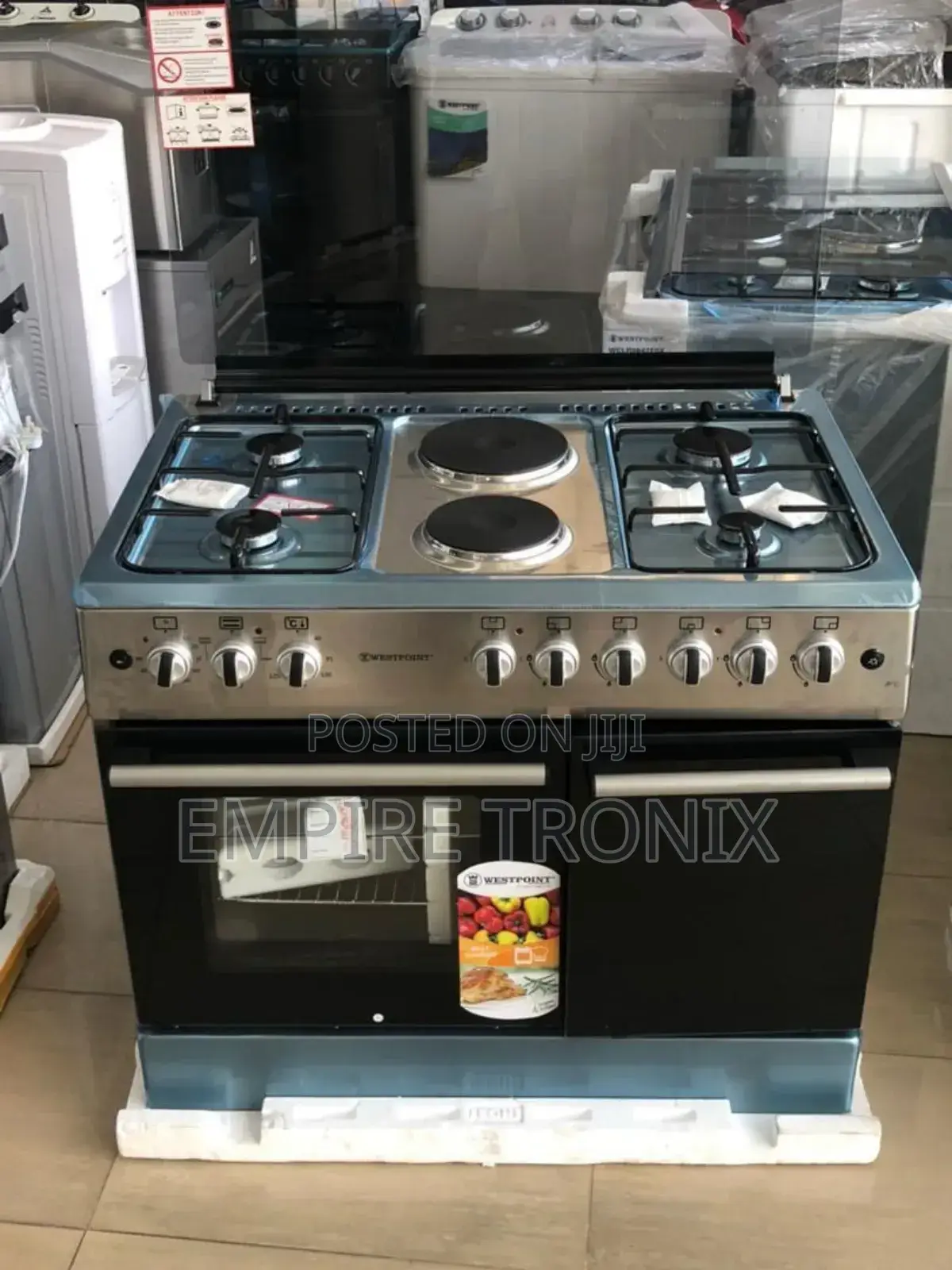 Westpoint Cooker 4gas + 2electric Inox 90cm - WCER9642E8XBO