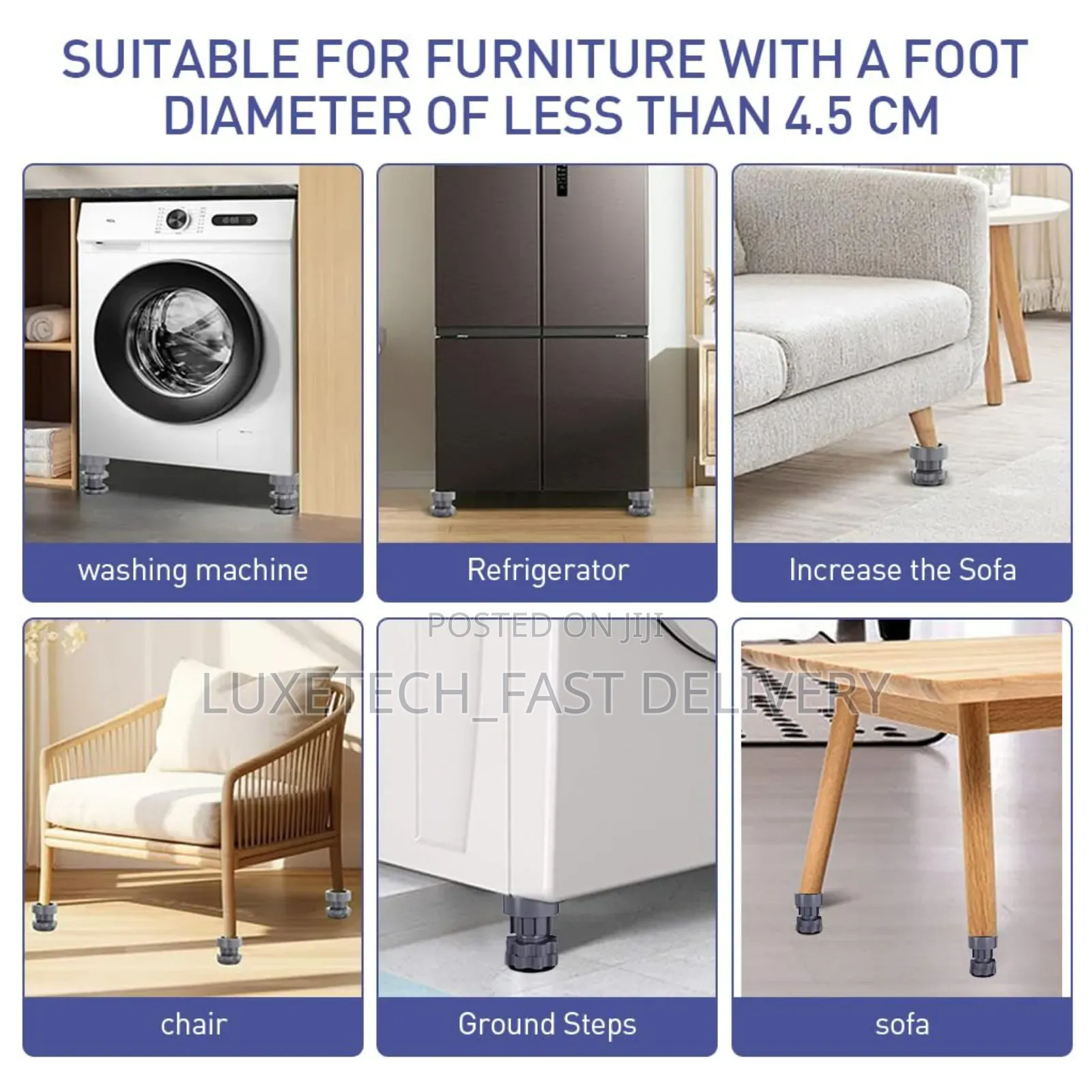 Vibration Pads for Washer, Dryer, Fridge, Noise Cancelling