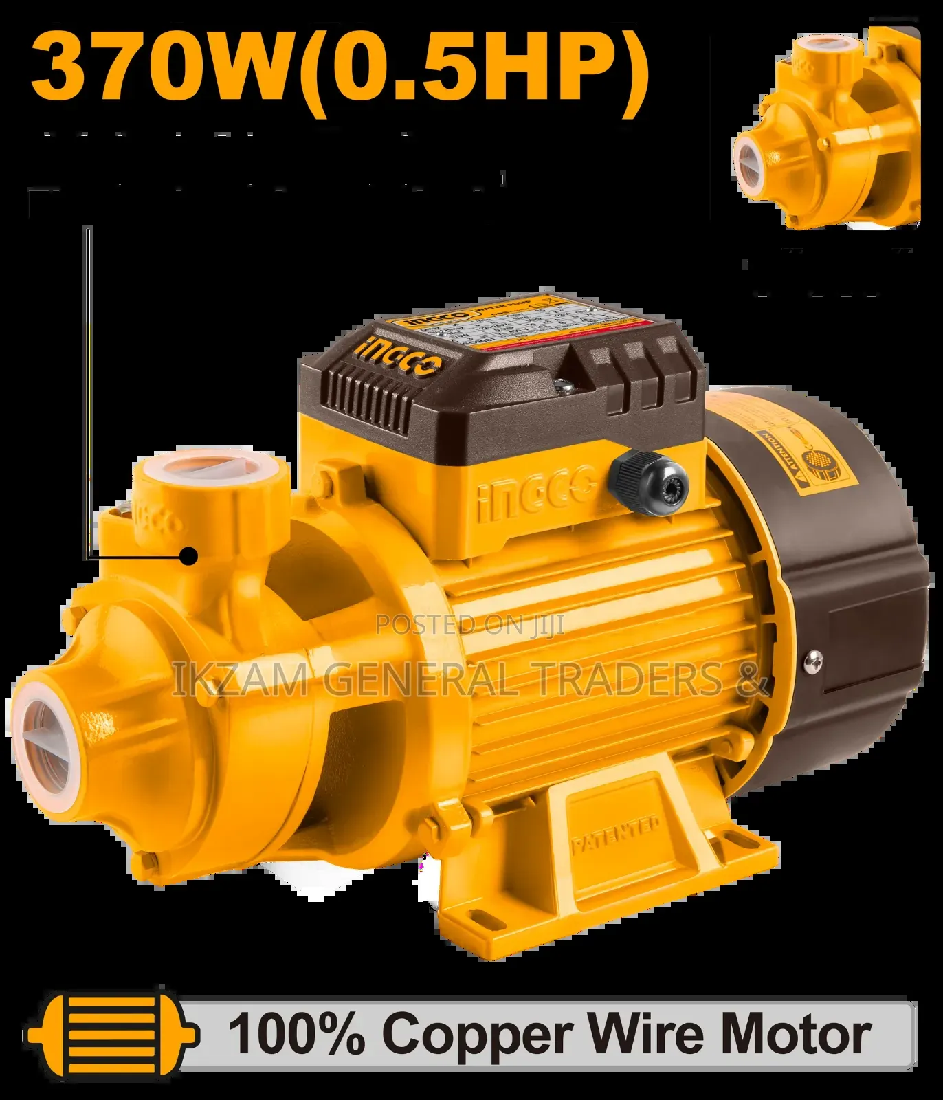 Water Pump 0.5hp/370w