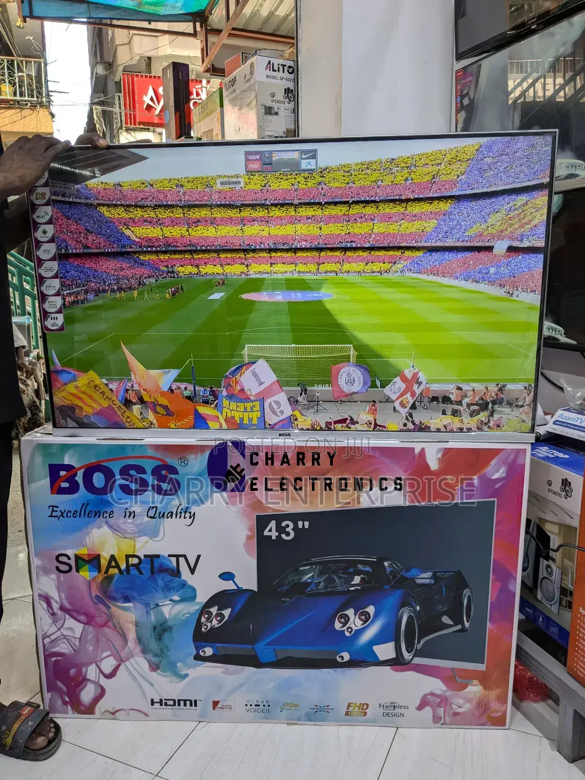BOSS SMART FRAMELESS Tv *43 Inch *Full HD