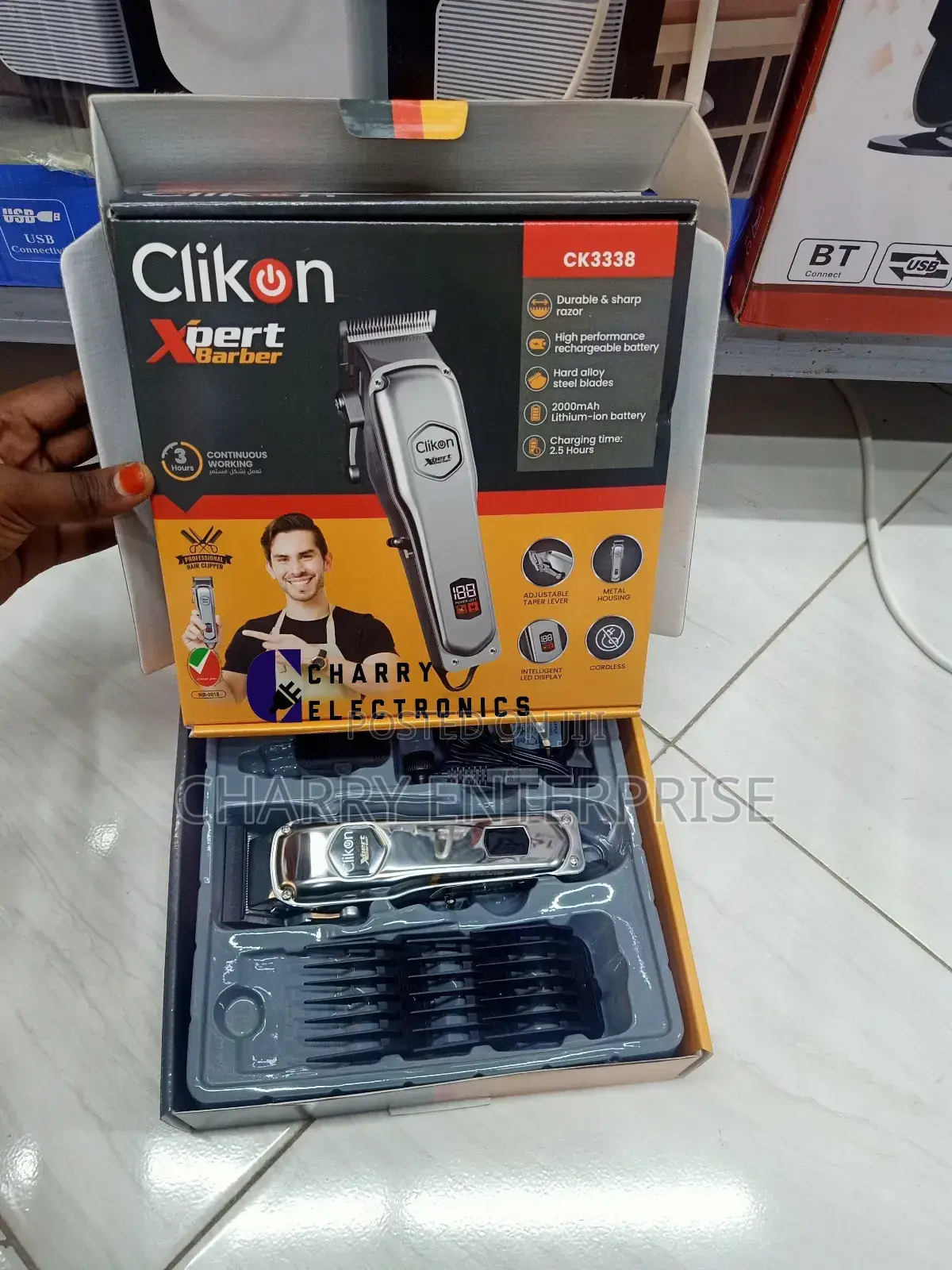 Original Clikon Rechargeable Hair Clipper/ Mashine Ya Kunyoa