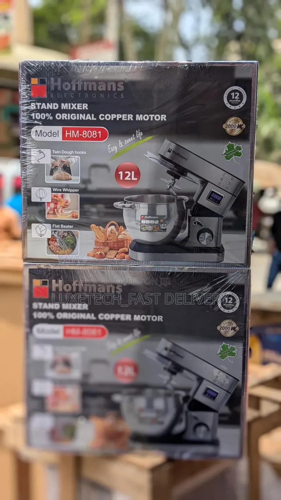 Hoffmans Stand Mixer 12l Digital Powerful Copper Motor