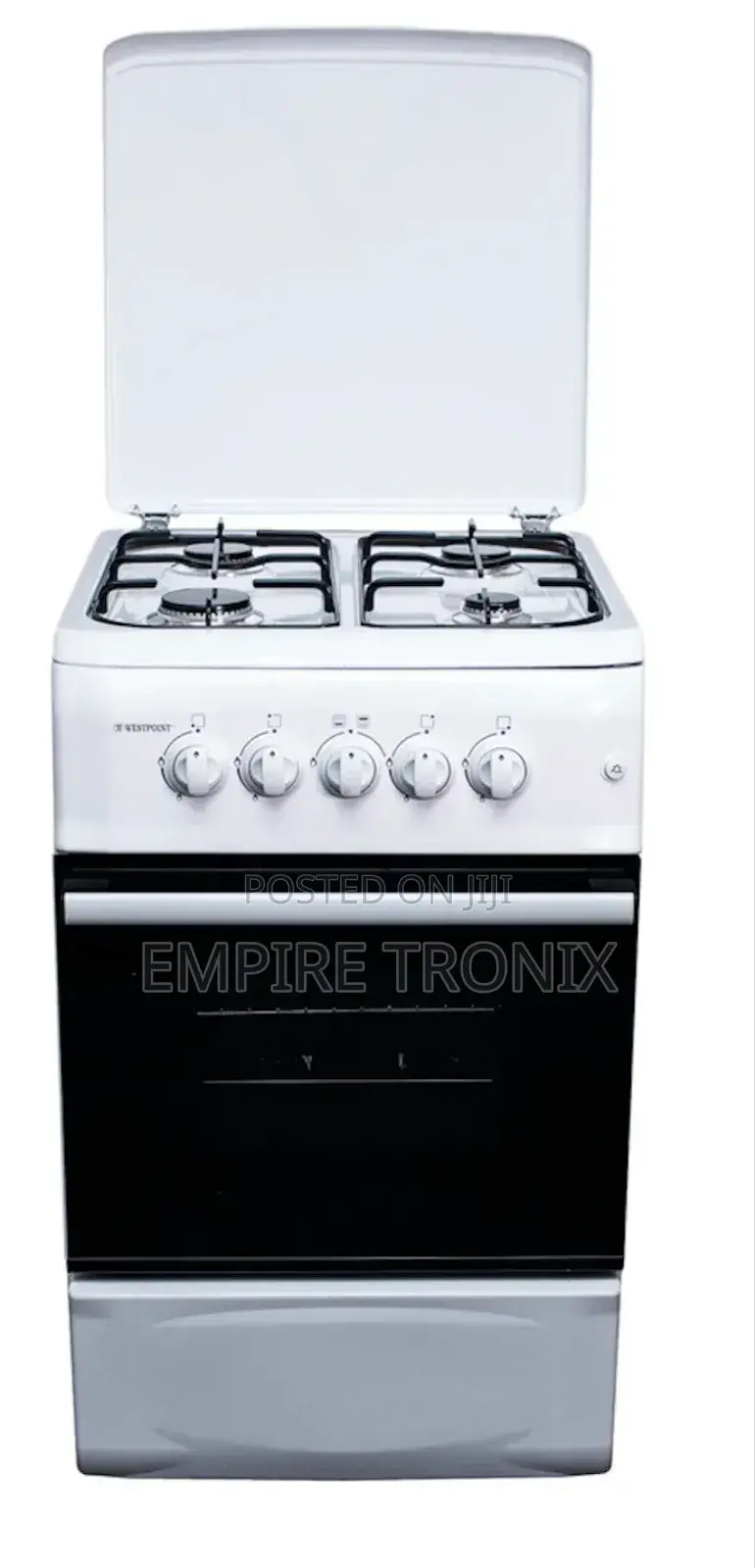 Westpoint 4 Gas Burner 50x55cm White - WCER5540GGI