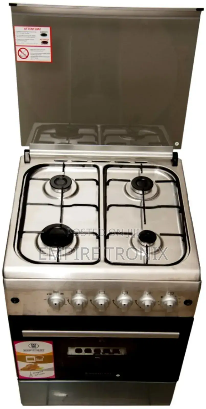 Westpoint Cooker 60x60cm Full Gas 4 Gas Burners WCLR6640G0I
