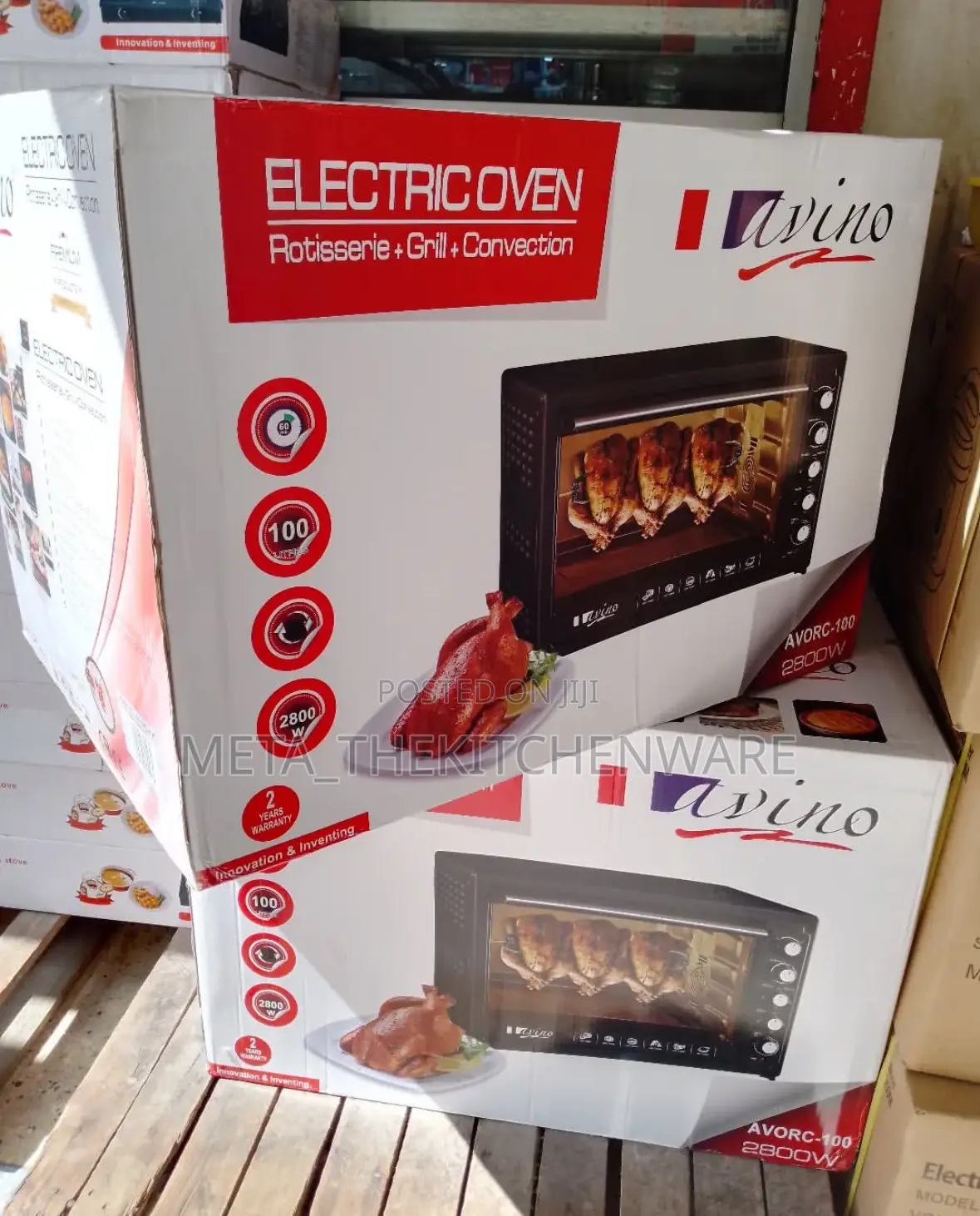 Avino Electric Oven 100L
