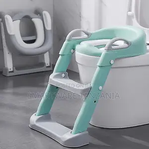 Toilet Seat for Kids, Foldable, With Handle Step Toilet Sea