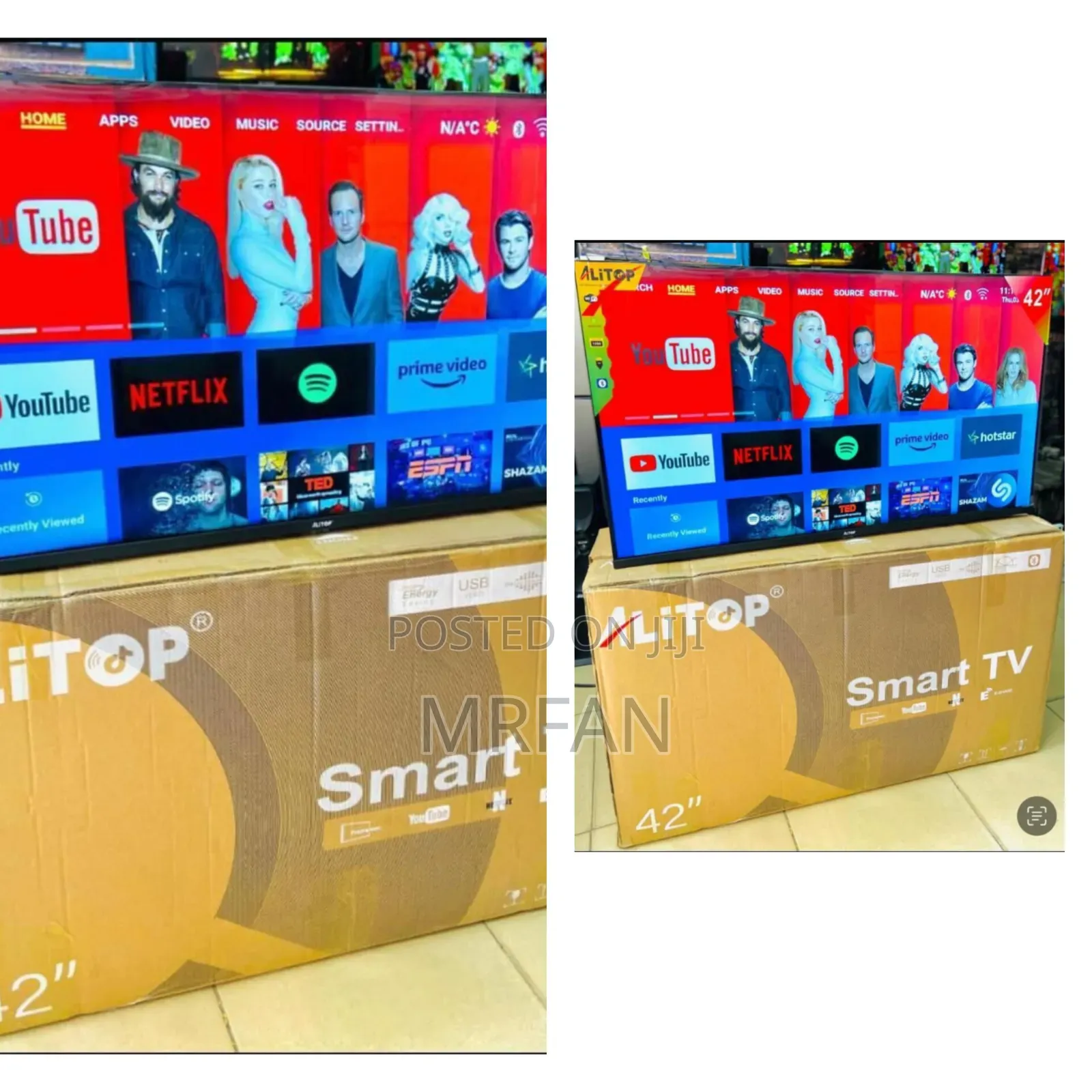 Altop Smart Tv 43 Inch Frameless
