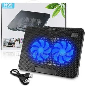 Heat Dissipation Adjustable Notebook Dual Fan Cooler