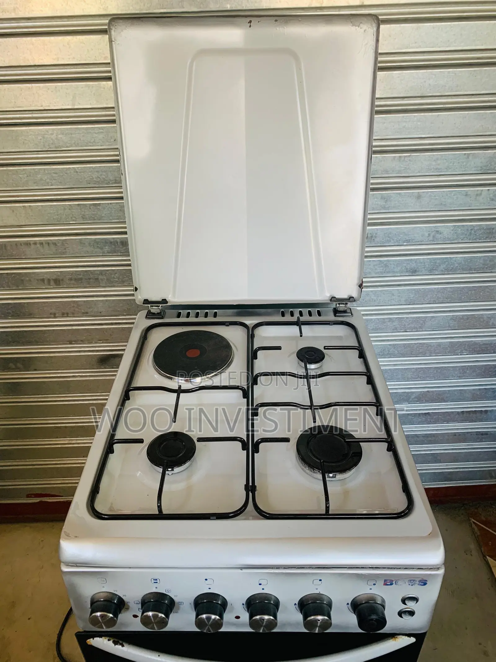 Jiko Boss Cooker Gas 3 Umeme1 Oven Mpya Kabisa