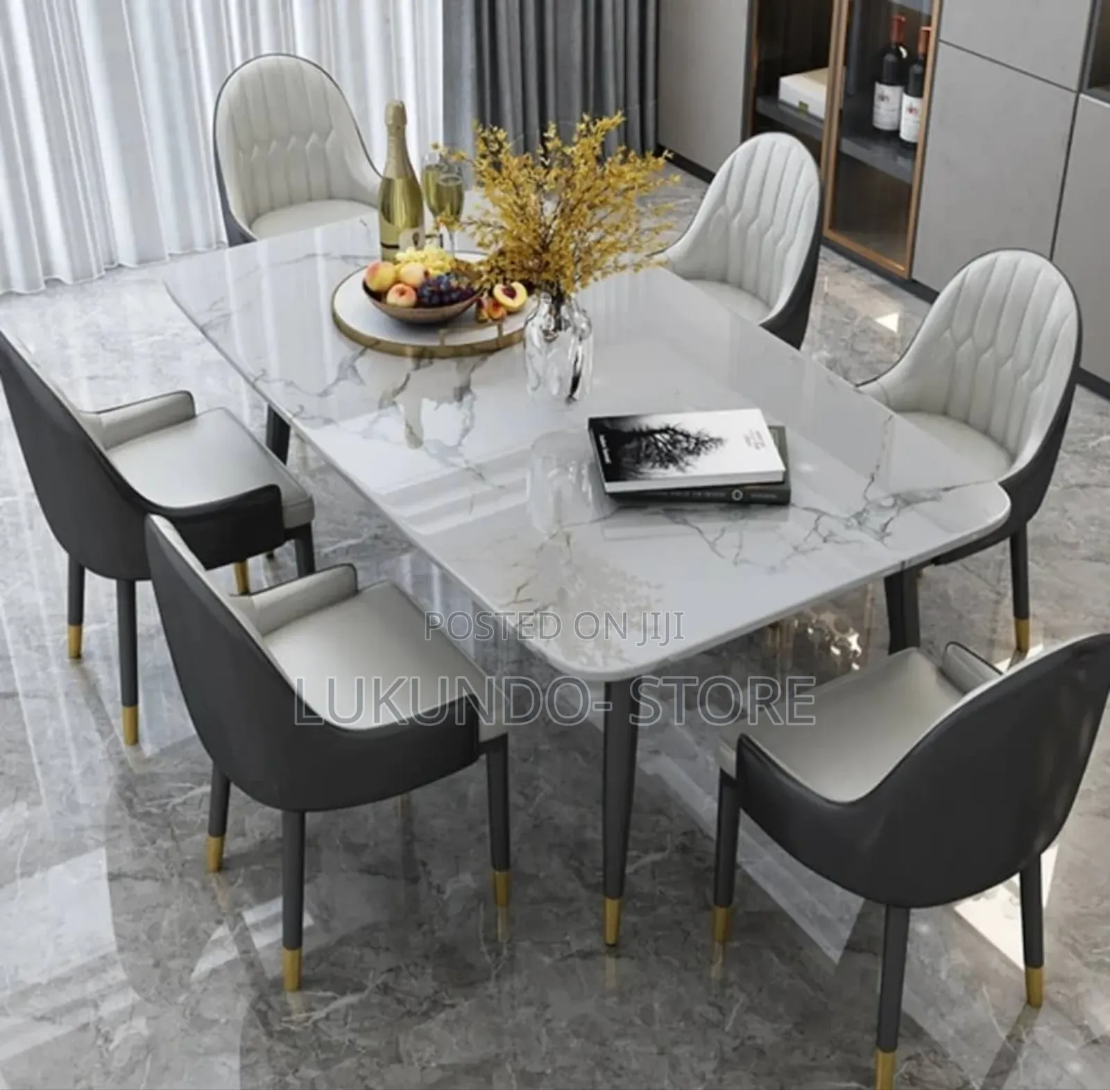 Classic Dining Table ( Mable) With 6 Chairs