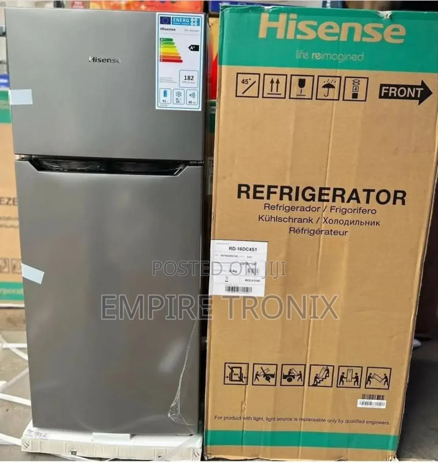 Hisense Refrigerator 120L Titanium Silver RD-16DC4S1