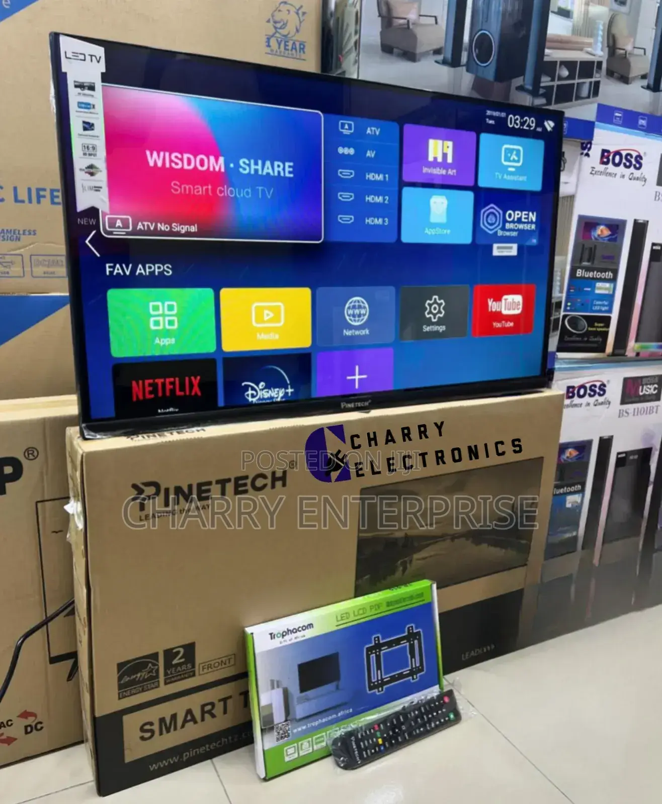 PINETECH FRAMELESS Smart TV 32 Inch Full HD
