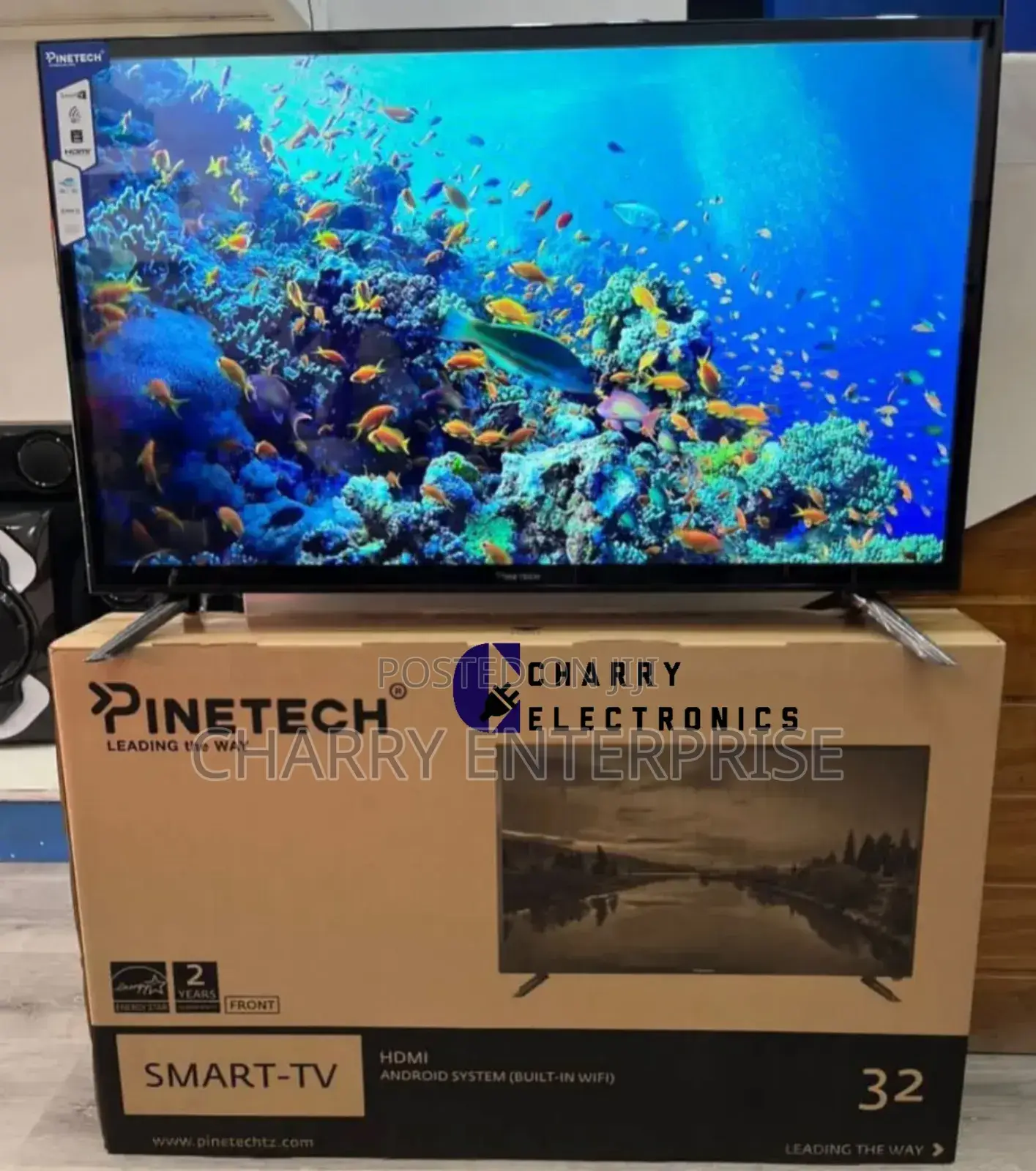PINETECH FRAMELESS Smart TV 32 Inch Full HD