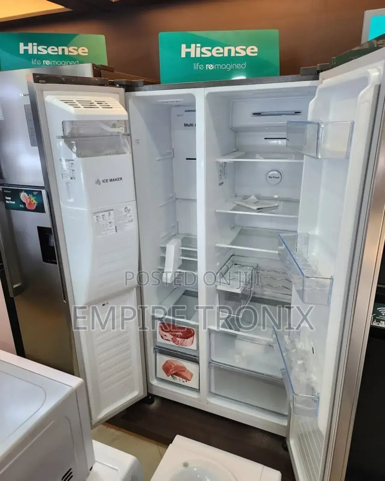 Hisense H690ss-Idl | (Side by Side) Refrigerator 474L