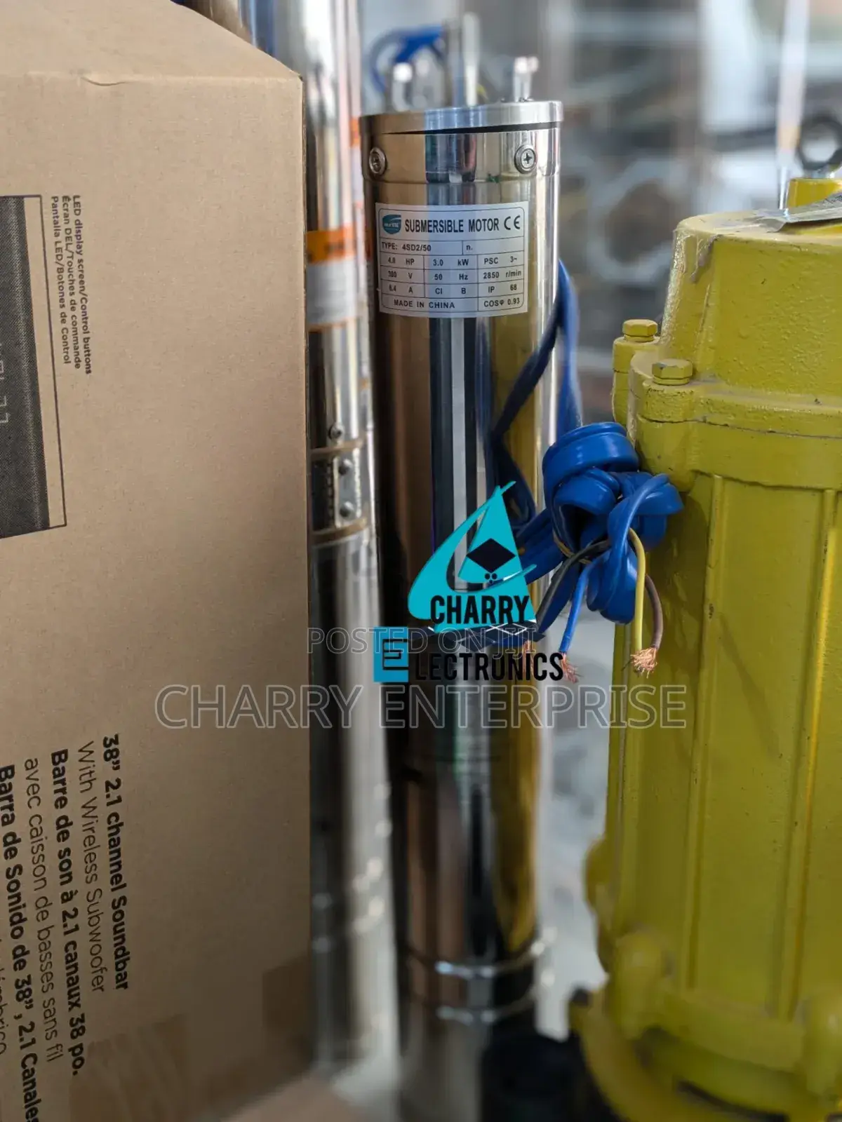 MR UK SUBMERSIBLE Water Pump 4sd2/ 50 Motor
4.0hp 3.0KW