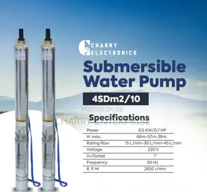 MR UK 4sdm2/ 10 SUBMERSIBLE Water Pump
0.7 Hp
0.5 Kw