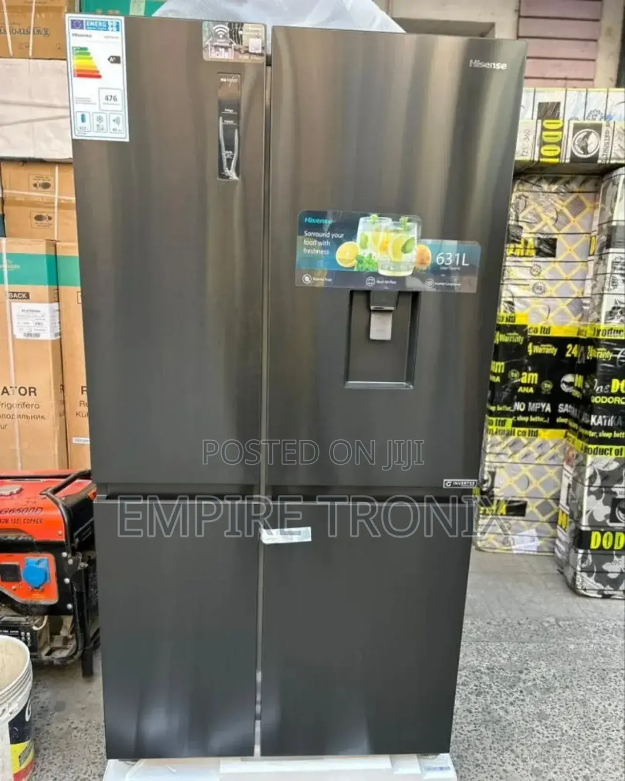 Hisense 637L No Frost Smart Side by Side Fridge H800sb-Wd
