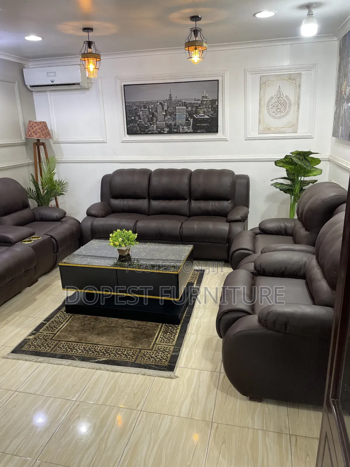 Brown Sof Set