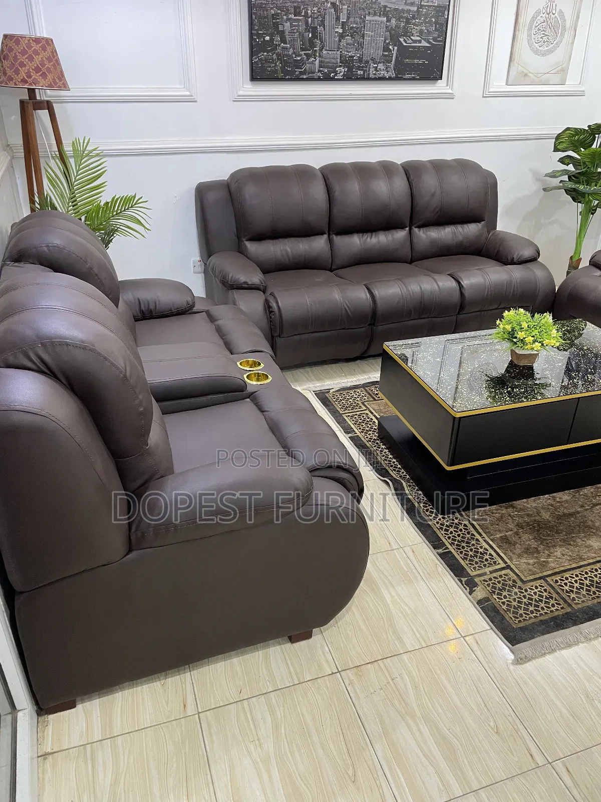 Brown Sof Set
