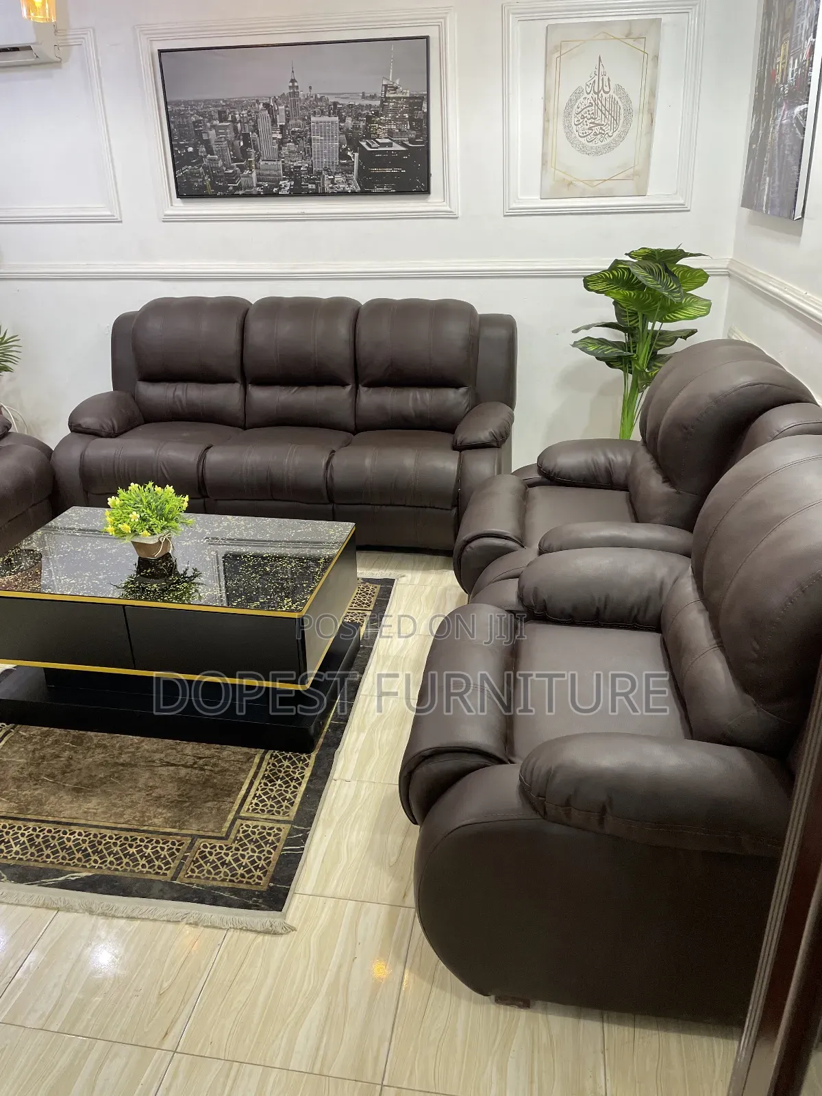 Brown Sof Set