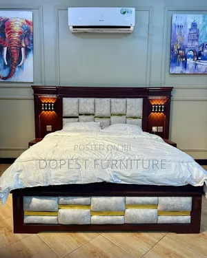 Kitanda Cha Kisasa Cha 2 Bedsides