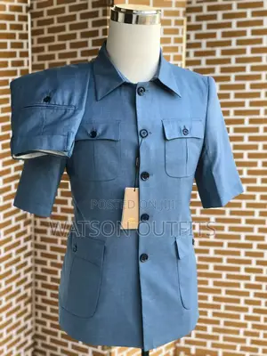 Kaunda/Safari Suits Za Mikono Mifupi Mpya