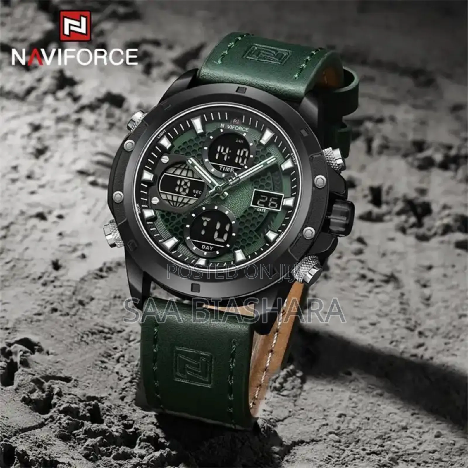 Navy Green Watch