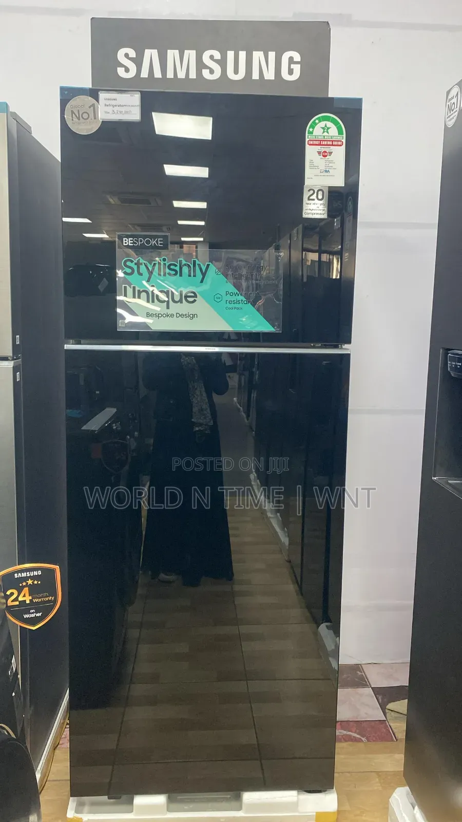 Samsung Fridge Rt47cb 6631232ut - 465L Wi-Fi Bespoke Black
