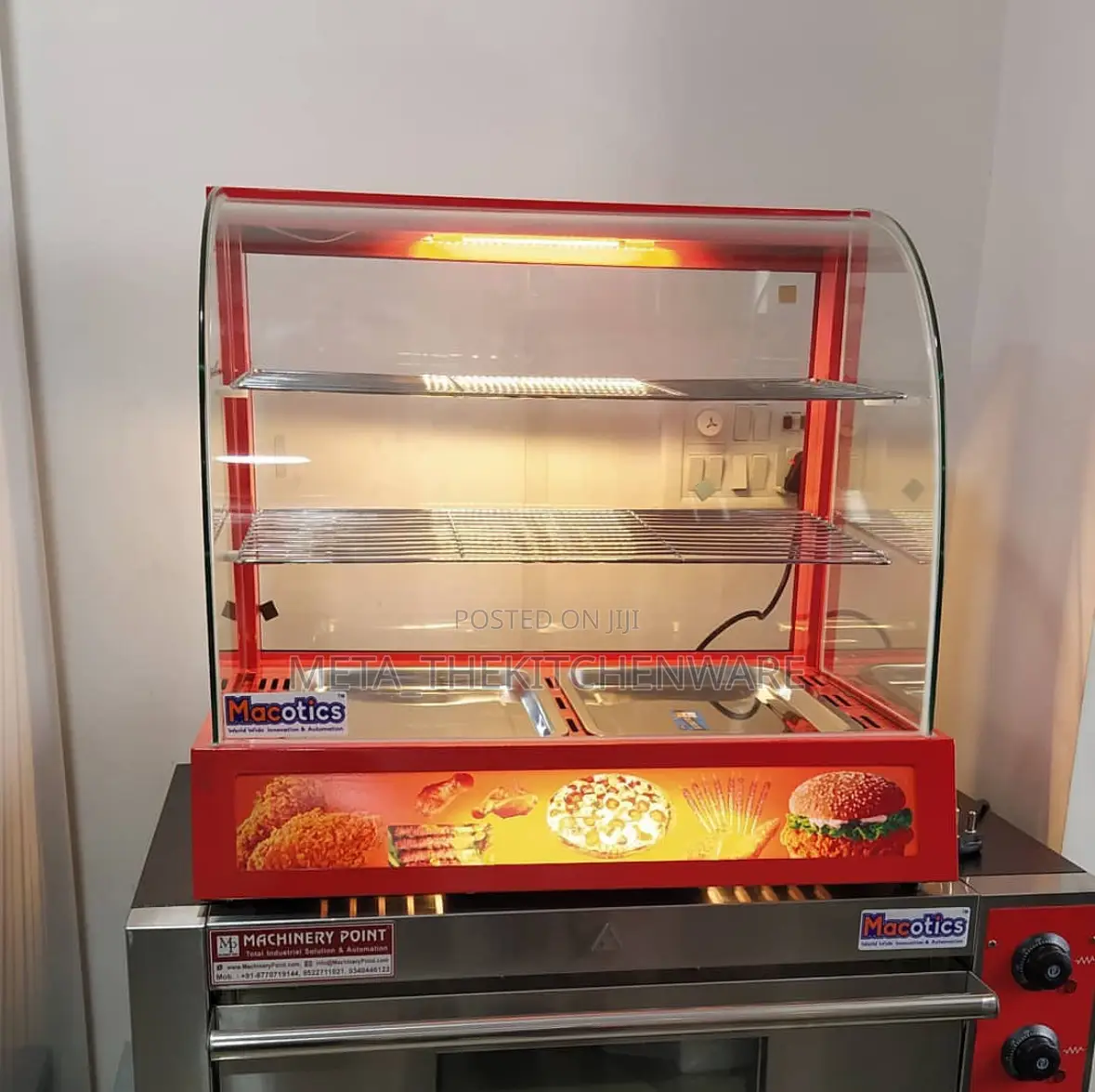 Countertop Display Electric Food Warmer 2 Trays