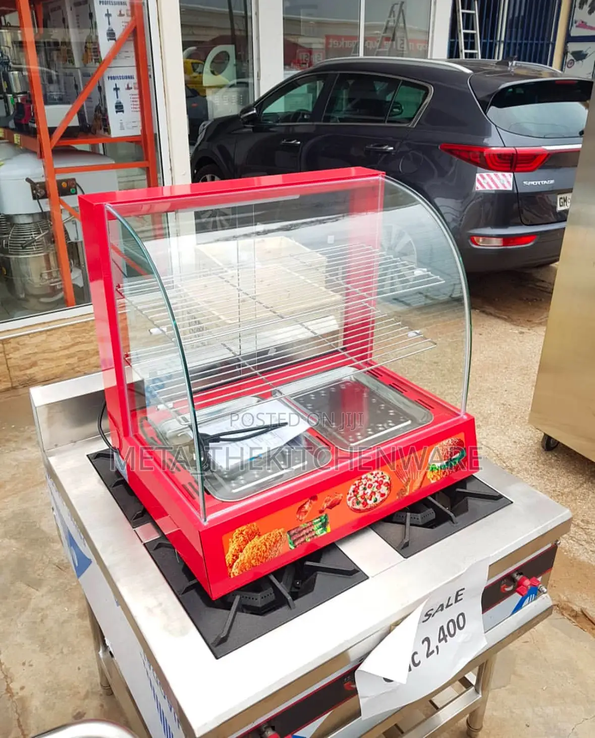 Countertop Display Electric Food Warmer 2 Trays