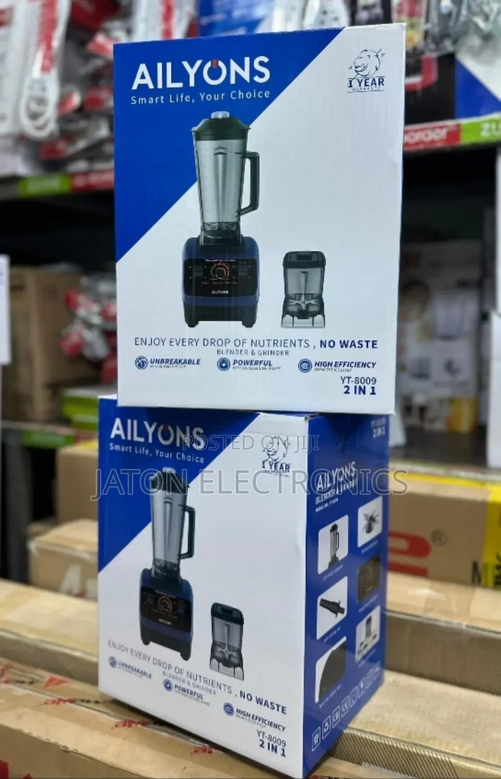 Ailyons Blender Heavy Duty 2L