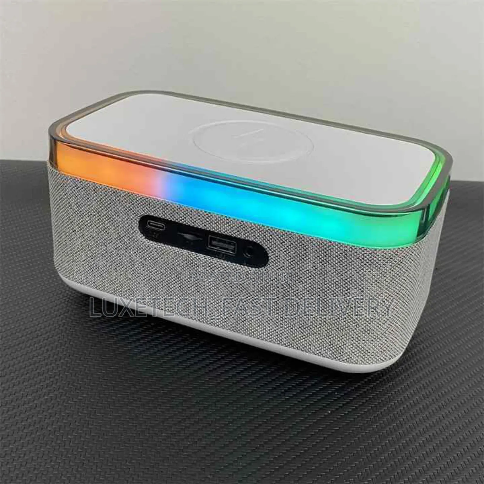 Portable Mini Speaker With Wireless Charging