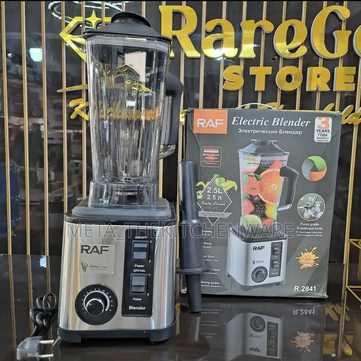 Raf Heavy Duty Commercial Blender 2.5L