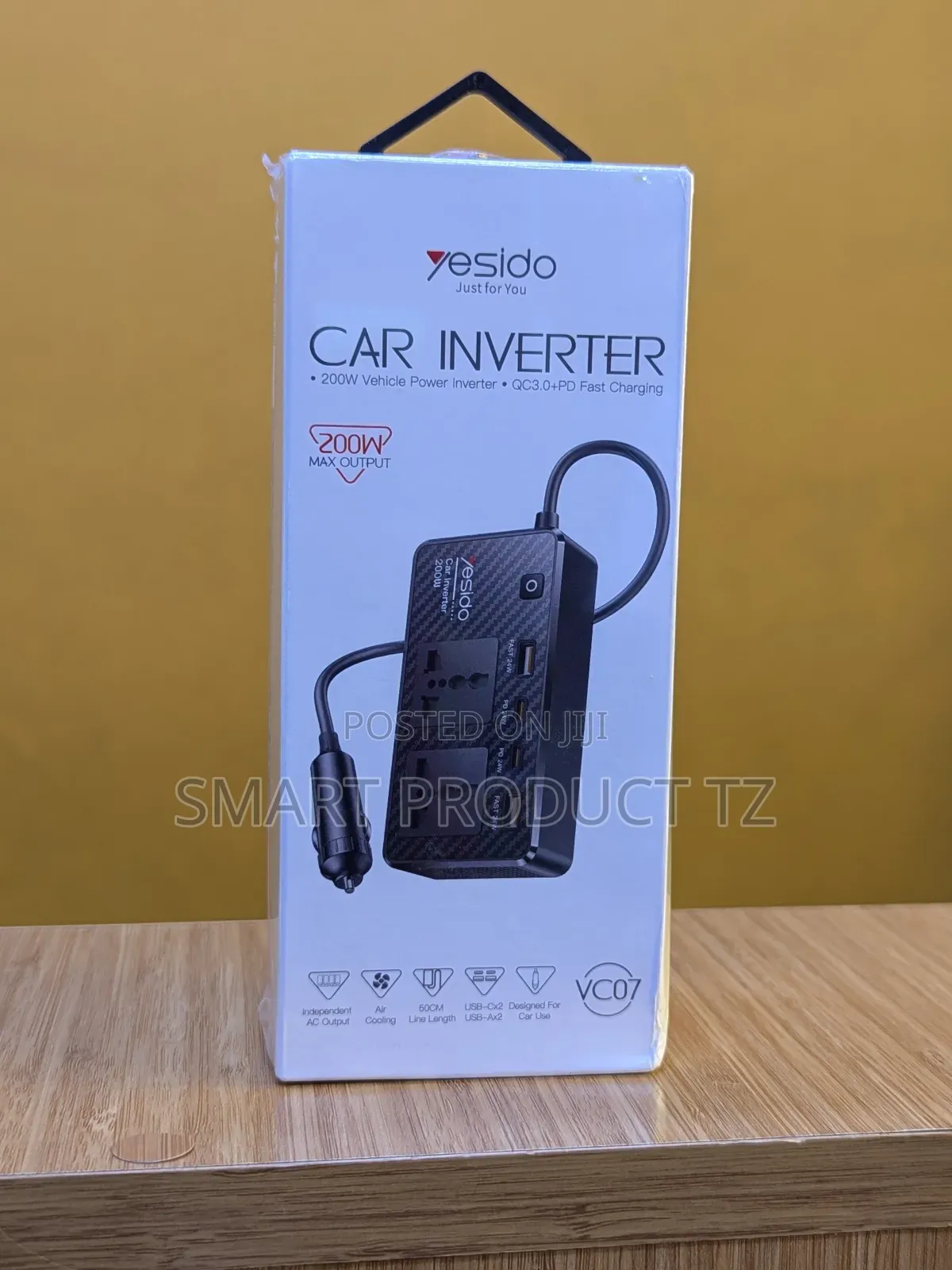 Yesido Car Inverter 200W VC07 PD Fast Charging