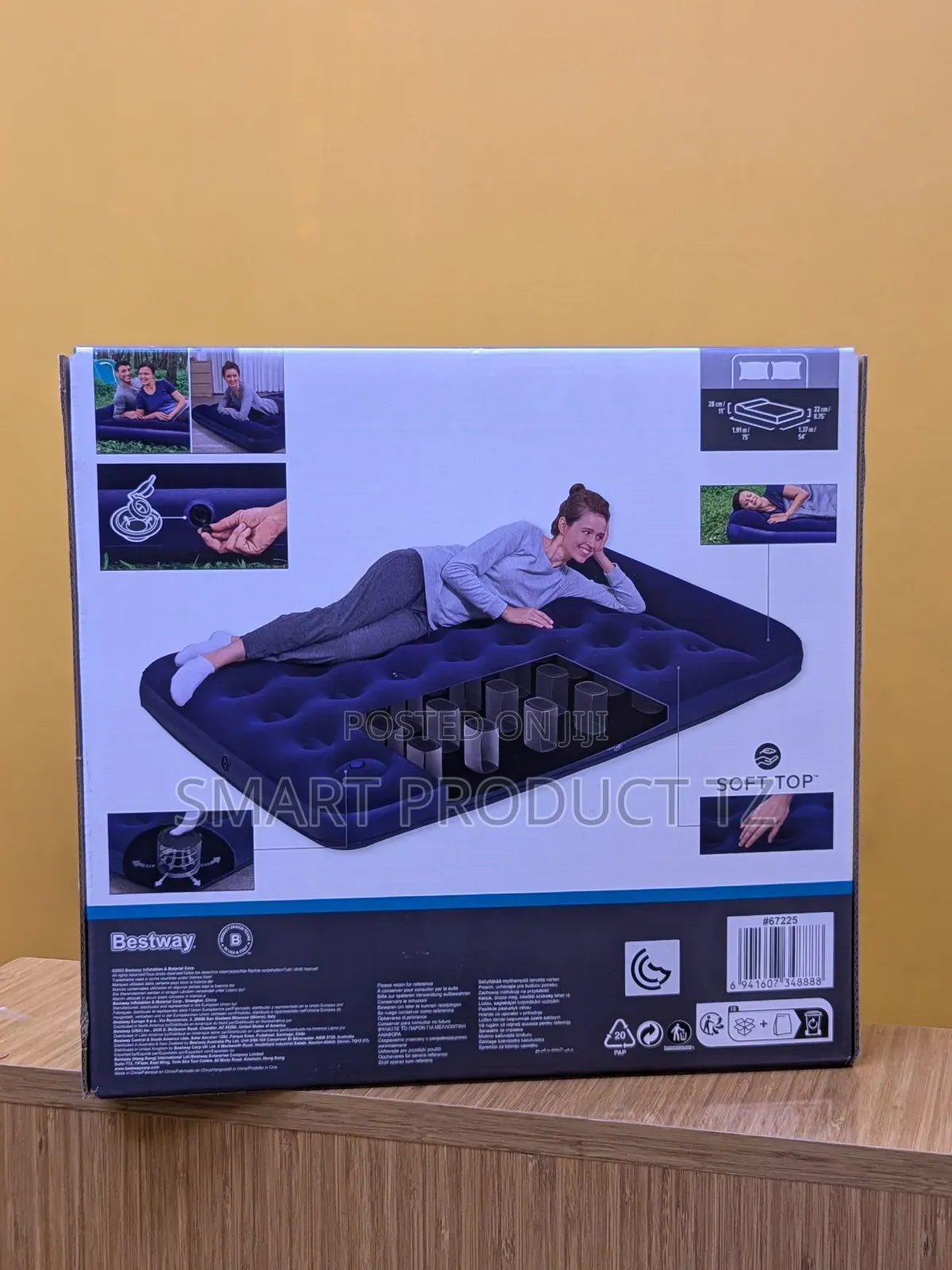 Air Mattress Full Built in Foot Pump