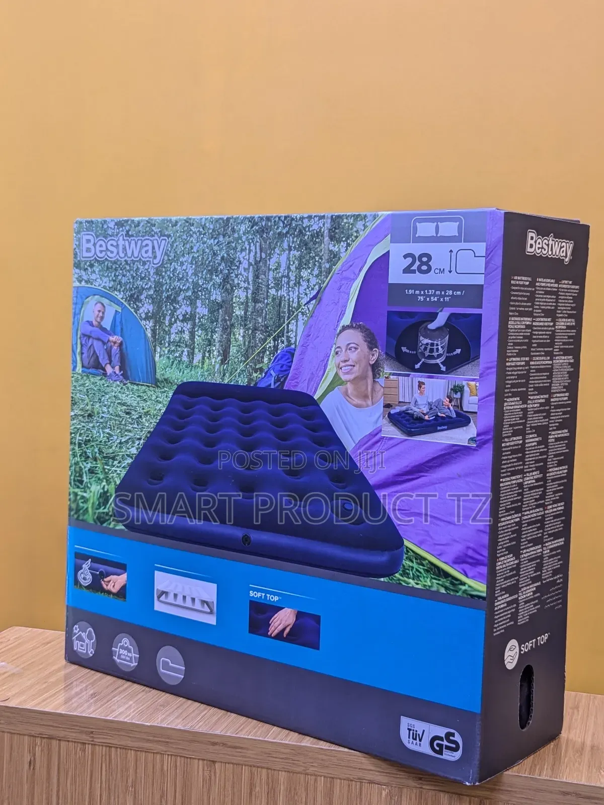 Air Mattress Full Built in Foot Pump