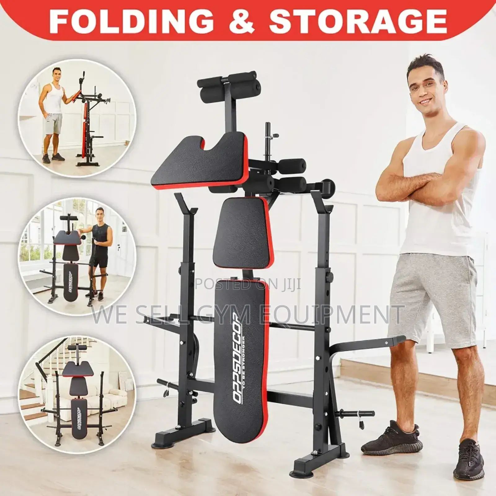 Bench 50kg Weight Complete Set