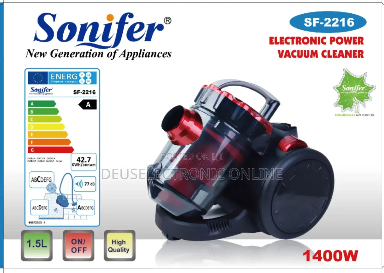 Electric Power Vacuum Cleaner 1.5L