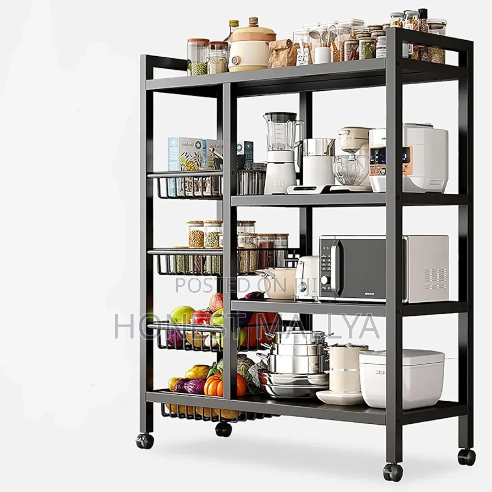 Multi Tier Kitchen Storage Cart