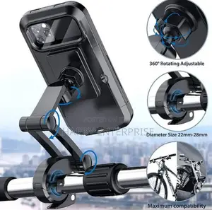 WATERPROOF Case Phone Holder Kwa Pikipiki, Baikseli N.K