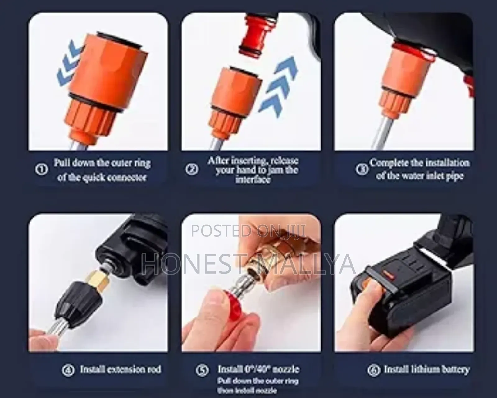Cordless Portable Wireless Pressure Washer Gun