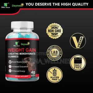 Weight Gain Creatine Monohydrate Gummies 4g 35 Count