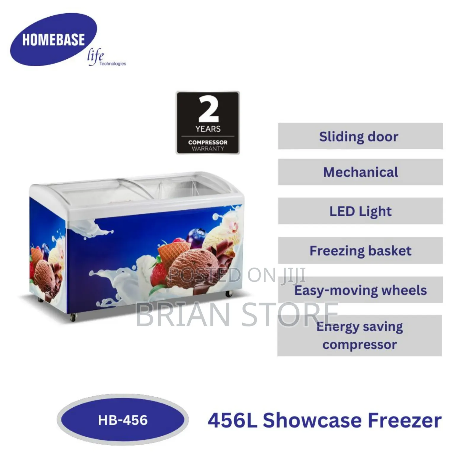 Homebase Show Case Freezer