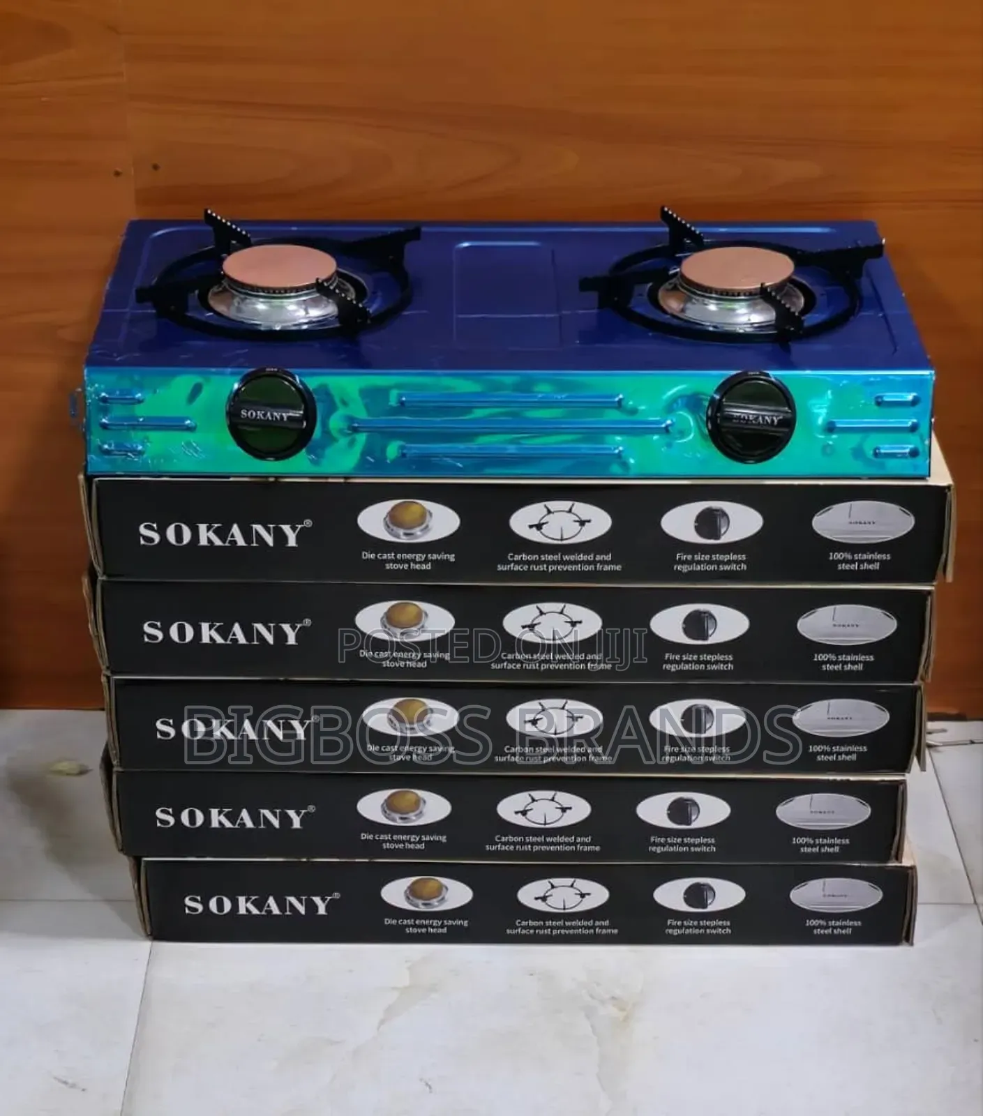 Sokany Jiko Gas 2 Plate (Jiko La Bati)