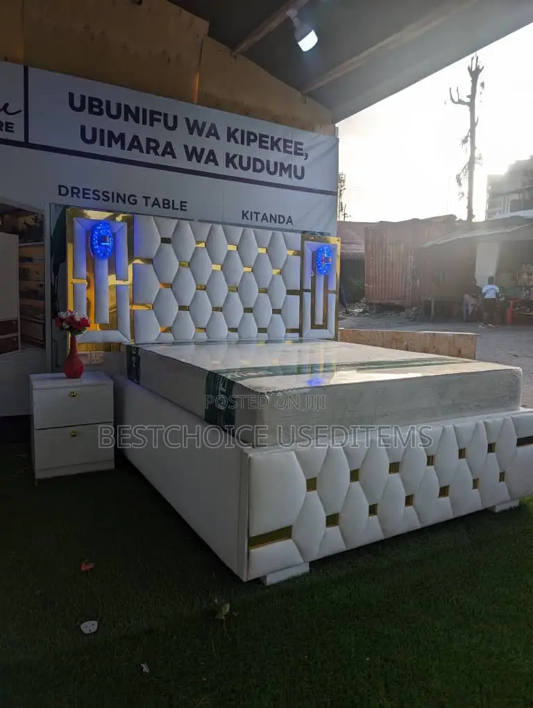 Sofabe 5/6 Na Bed Side Na Taa Zakee Classic Cha Kisasa Zaid