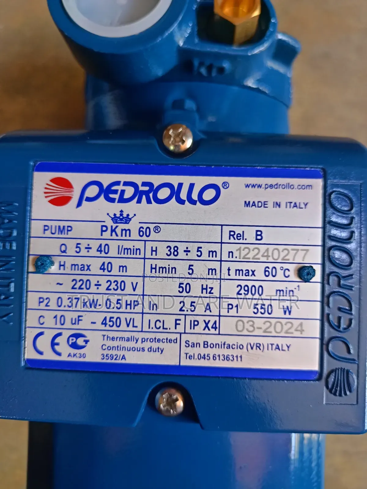 Pedrollo Surface Pump 0.5hp No.2