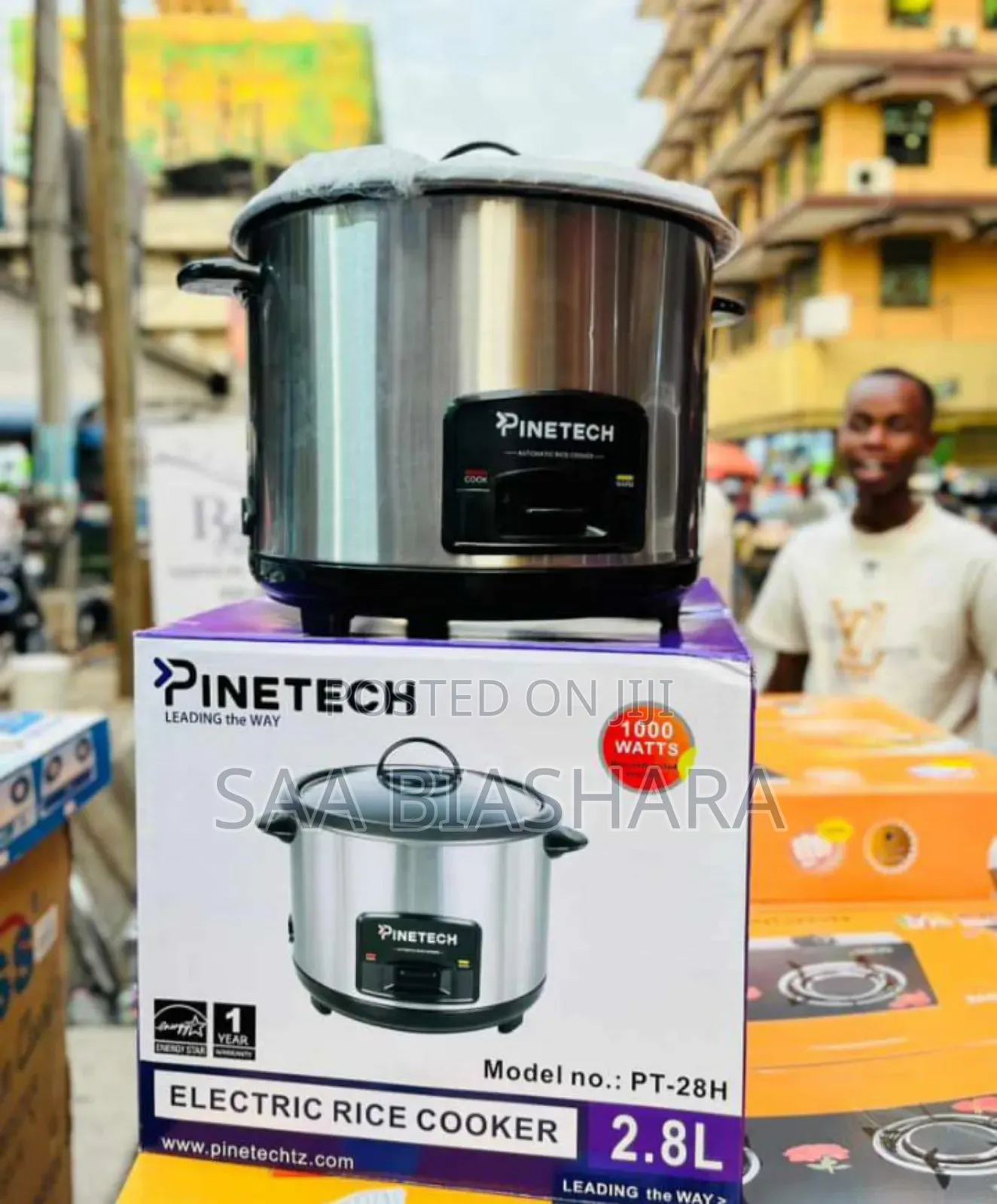 Pinetech Rice Cooker Mfuniko Wa Kioo