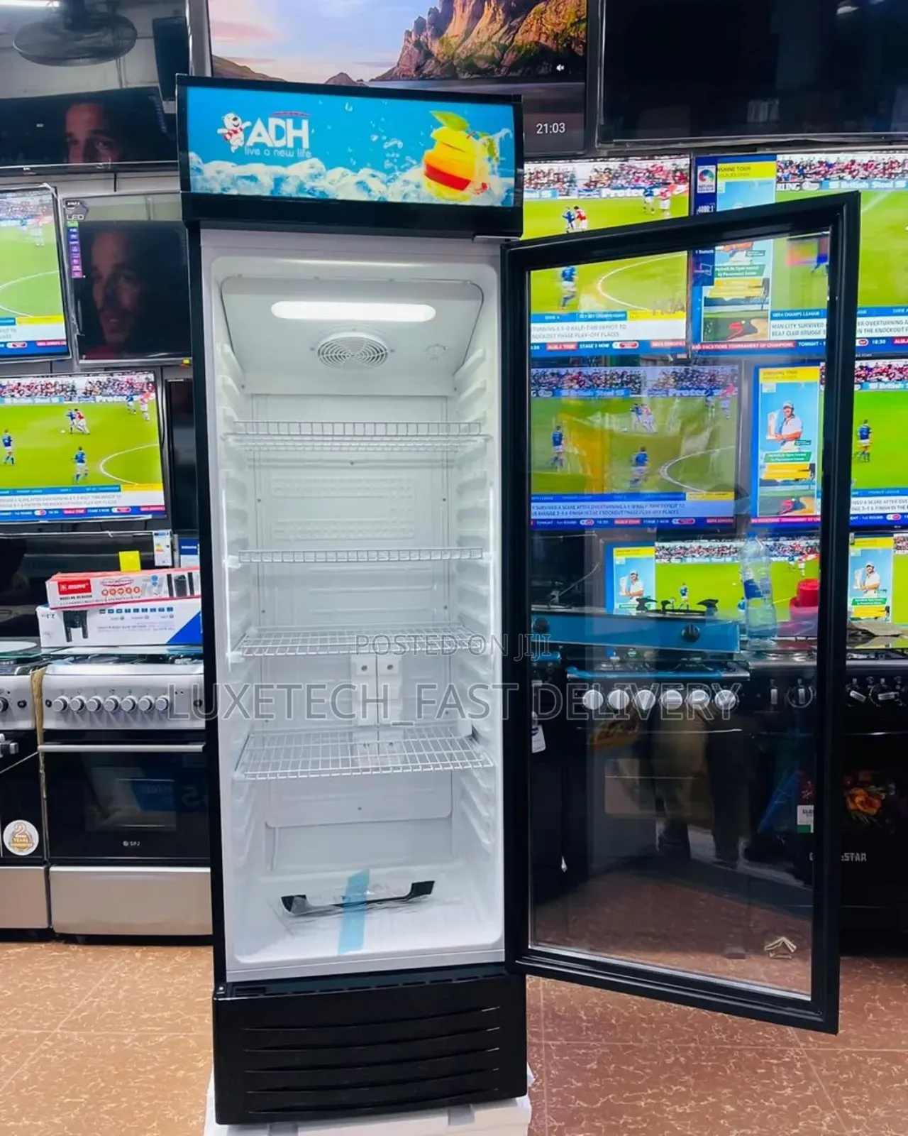 Adh Showcase Display Fridge 385L
